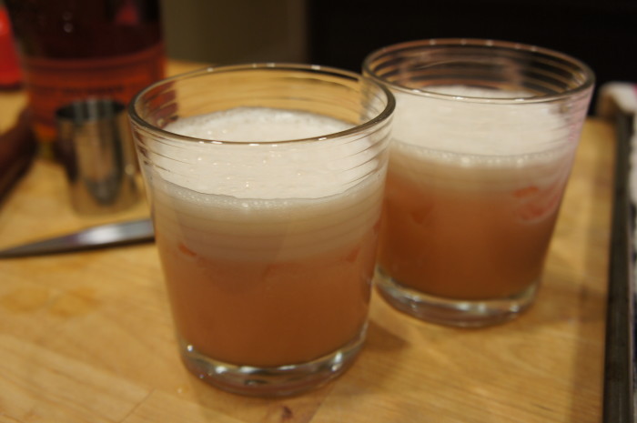 Rhubarb Bourbon Sour // Serious Crust by Annie Fassler