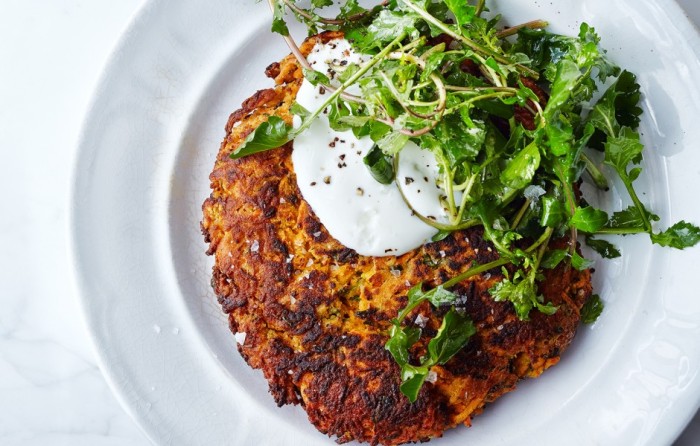 Carrot Pancakes from Bon Appetit // Weekend Finds on Serious Crust