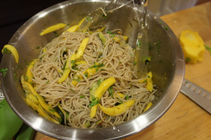Soba Noodles with Summer Squash and Mango // Serious Crust