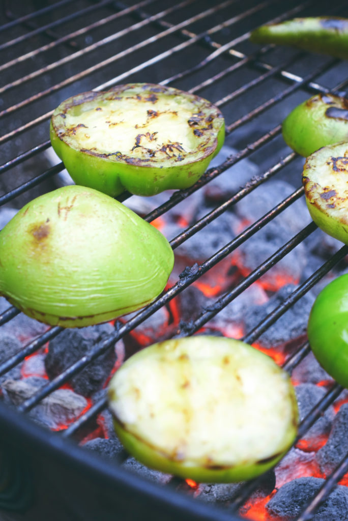 Grilled Tomatillo Salsa | Serious Crust by Annie Fassler