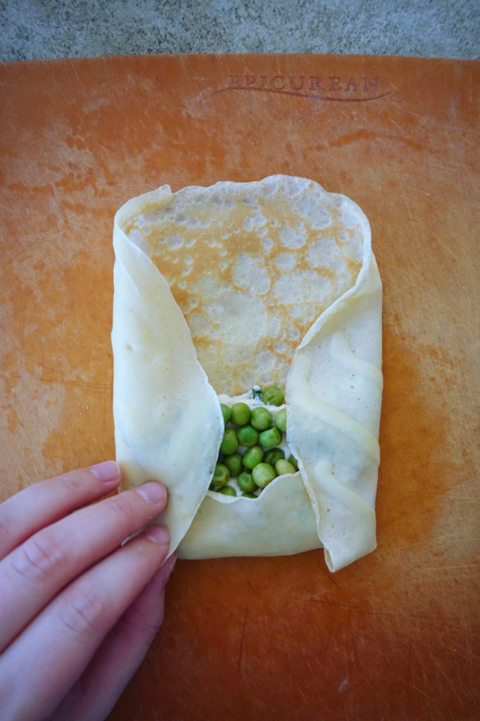 Spring Pea Blintzes | Serious Crust by Annie Fassler