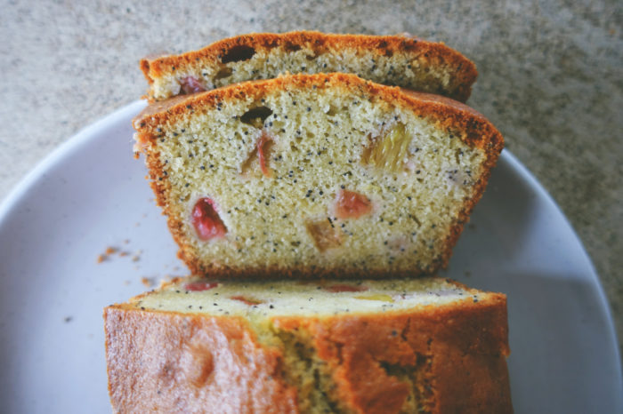 Gluten-Free Rhubarb Poppy Seed Bread | Serious Crust by Annie Fassler